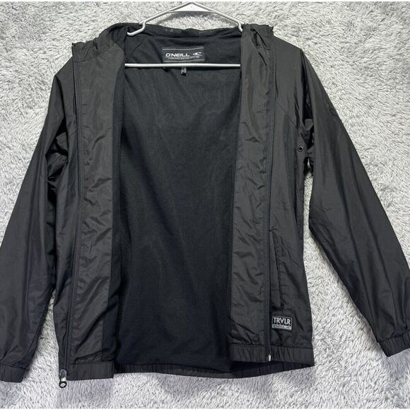 O'Neill Jacket Boys Medium Black Full Zip Jacket Hoodie TRVLR Series Lightweight - Picture 1 of 9